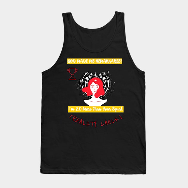 Remarkable Woman 2.0 Tank Top by Pod11 Prints